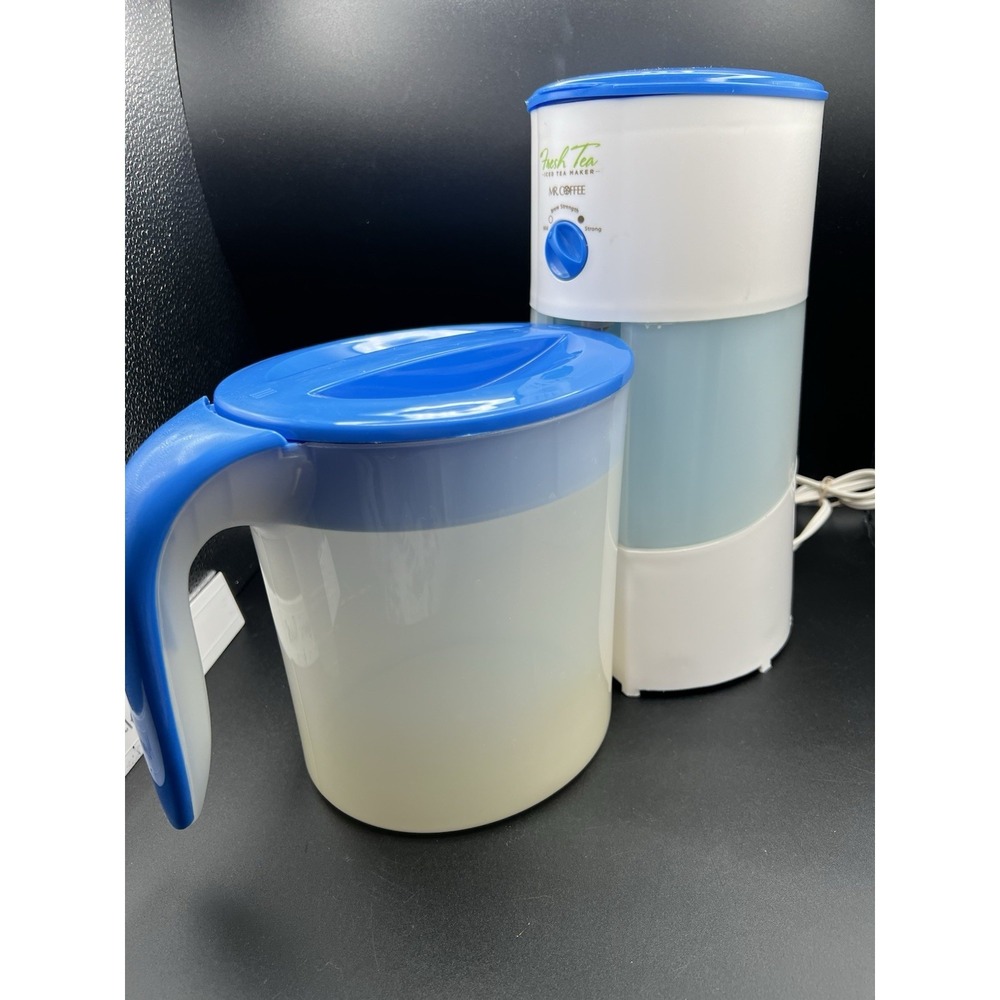 Sunbeam Mr. Coffee 3-Quart Iced Tea Maker Beverage Maker Machine Blue TM70 Works